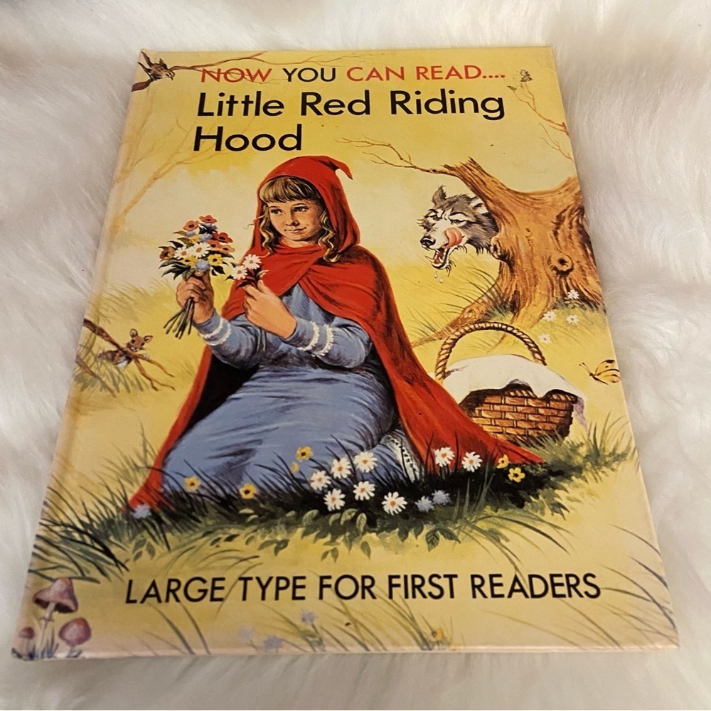 🛍️3/$30 vintage 1981 Now you can read Little Red Riding Hood softcover book